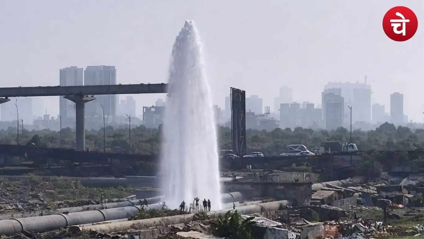 Mumbai Water Pipeline Burst Viral