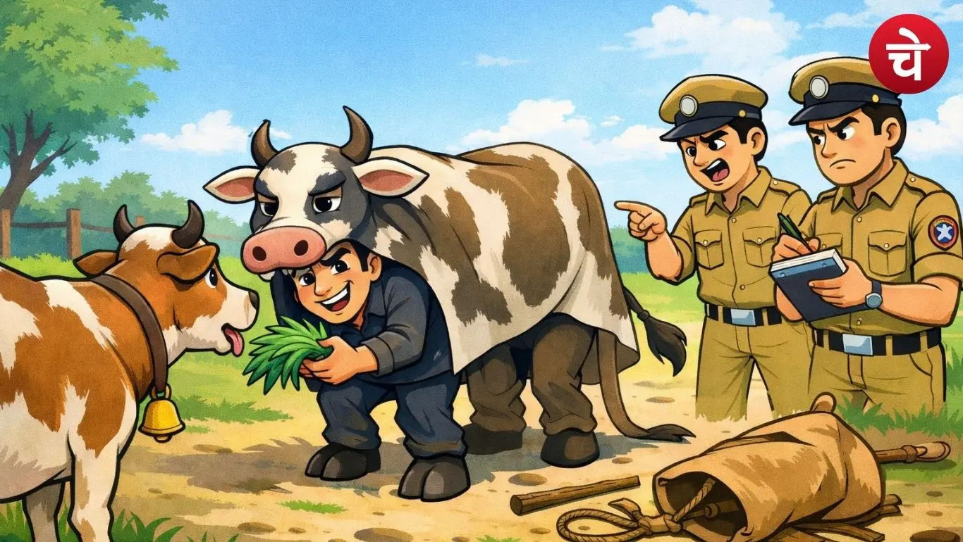 The cow is confused.