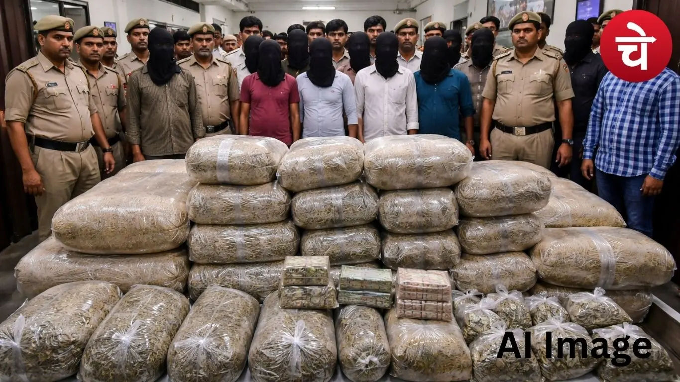 गांजा तस्करी पर नोएडा पुलिस की बड़ी चोट