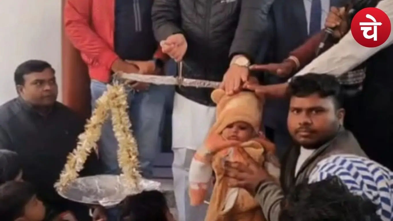 मन्नत पूरी होने पर चढ़ाया अनोखा चढ़ावा