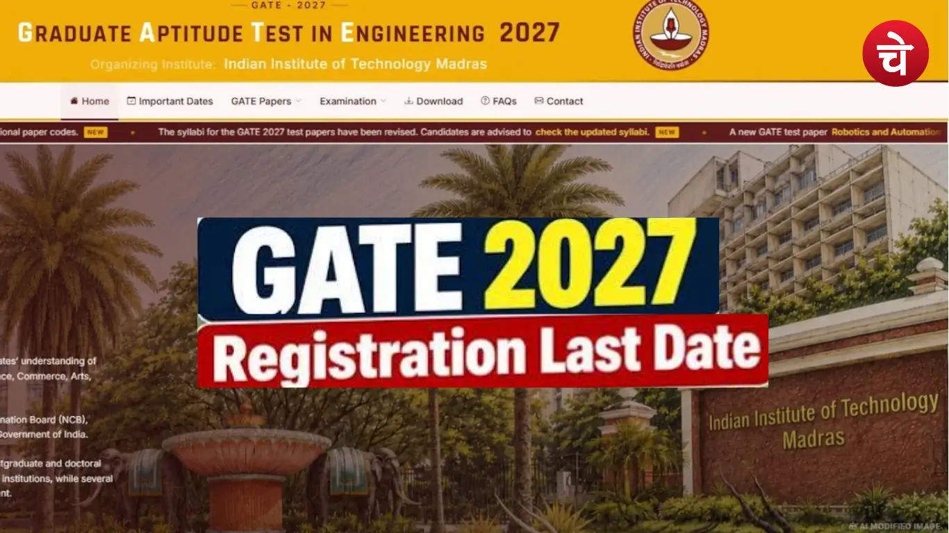 Gate Registration 2027 Last Date