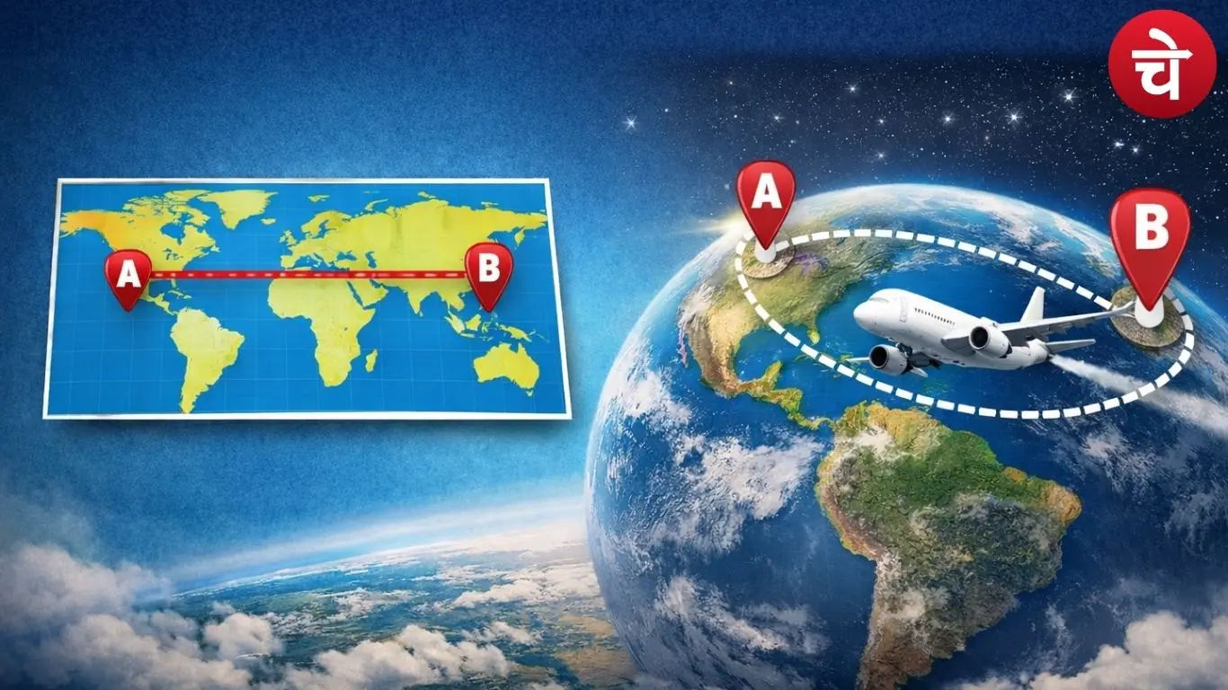Airplane Curved Path