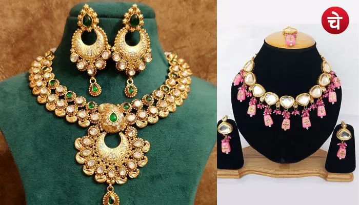 Meenakari necklace designs