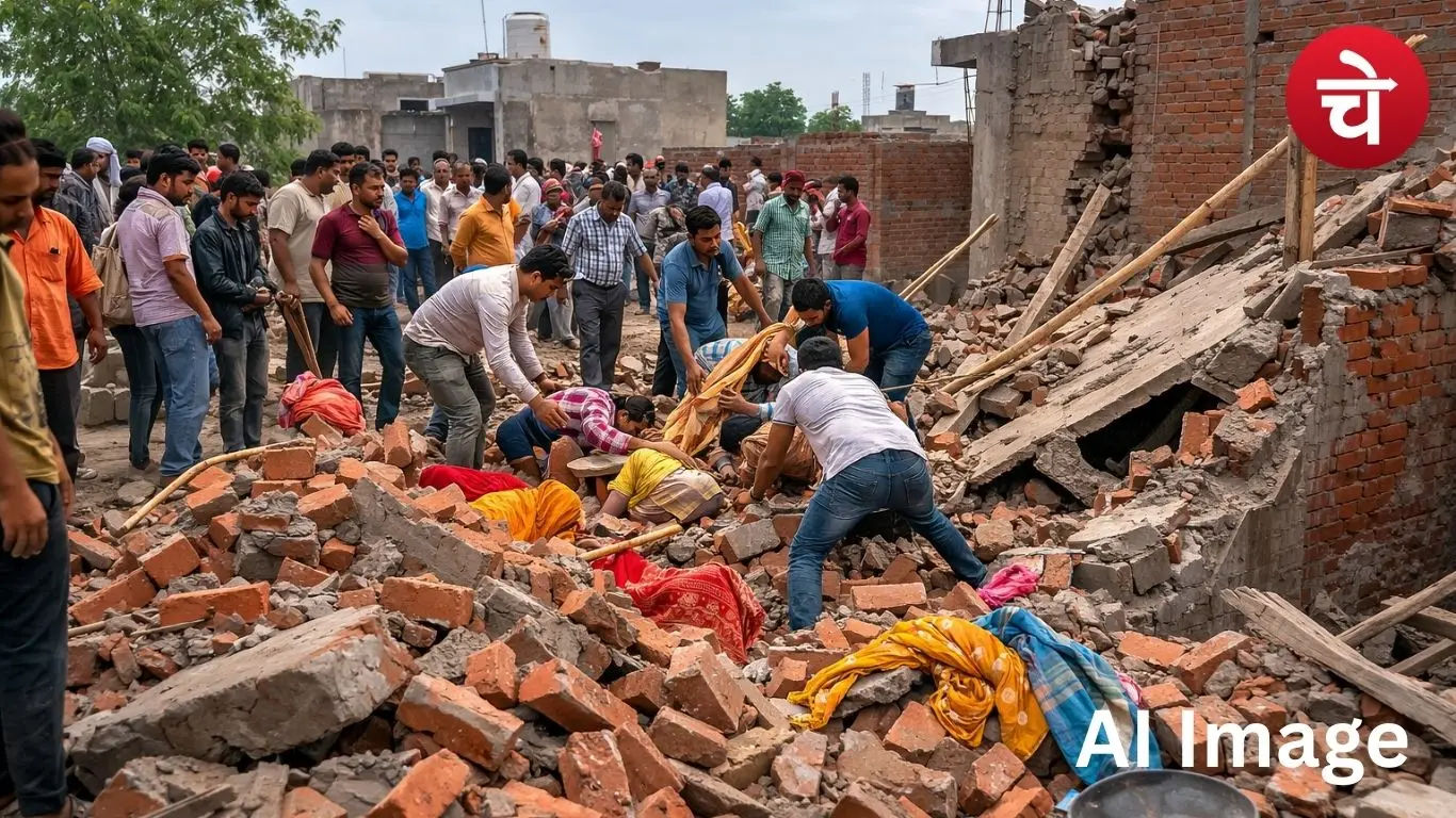 जेवर दीवार हादसा