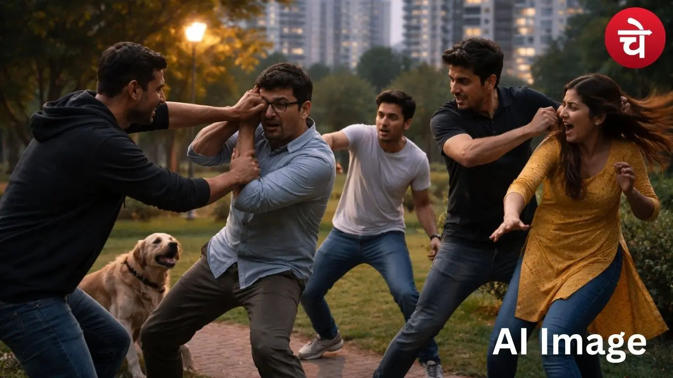 डॉग वॉक पर बवाल