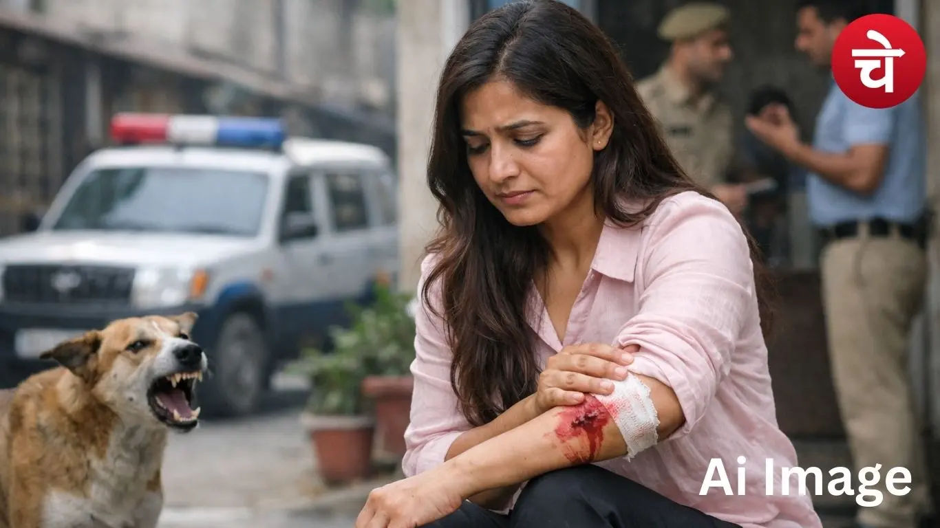 नोएडा गेस्ट टीचर डॉग अटैक