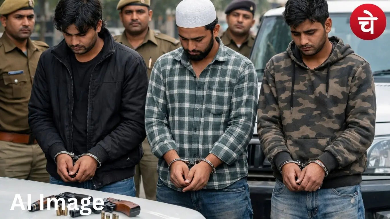 नोएडा में अवैध हथियार लेकर घूम रहे तीन लोग गिरफ्तार