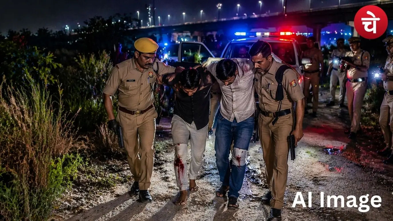मुठभेड़ में बदमाश गिरफ्तार