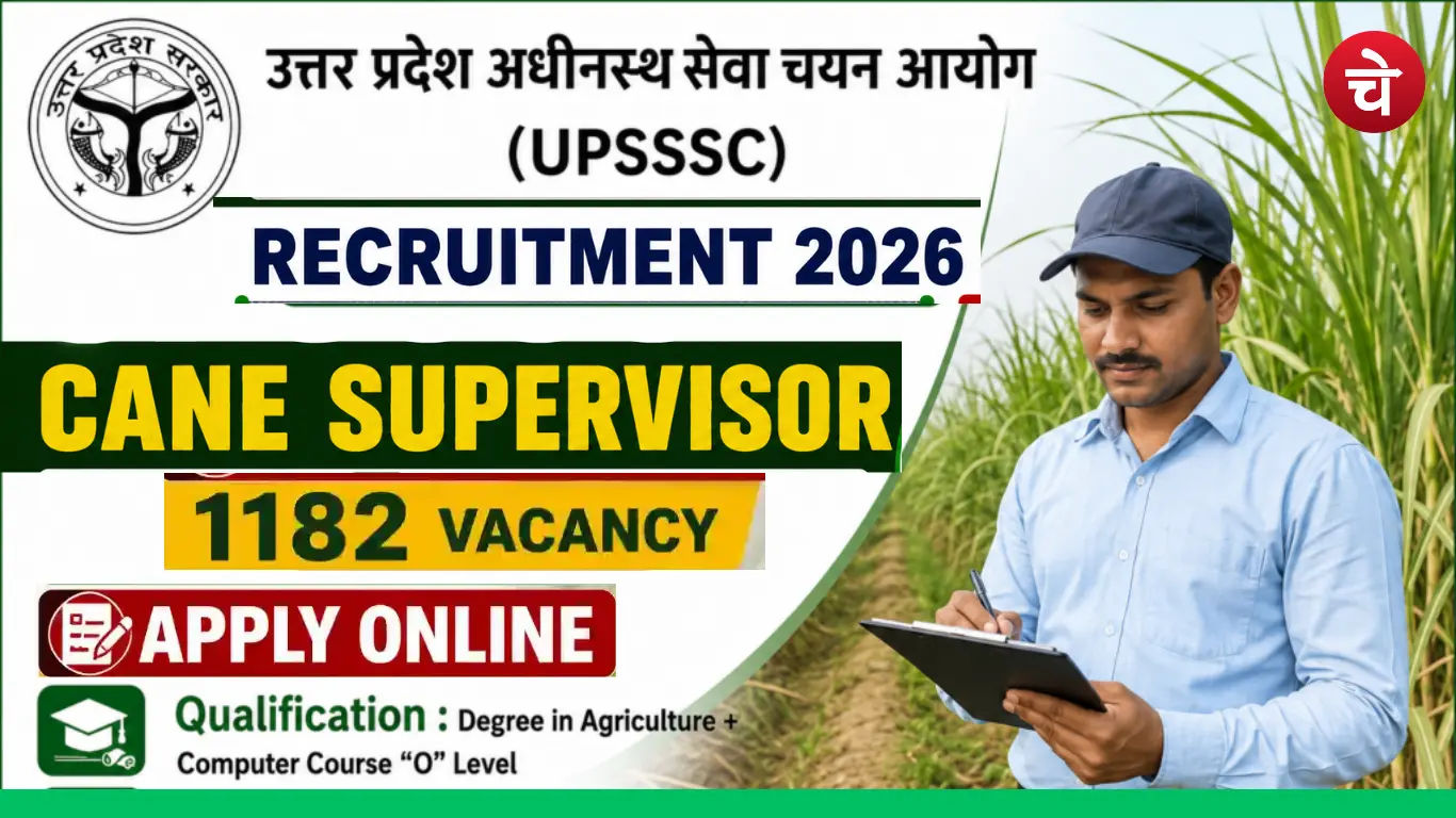 UPSSSC Cane Supervisor Recruitment 2026