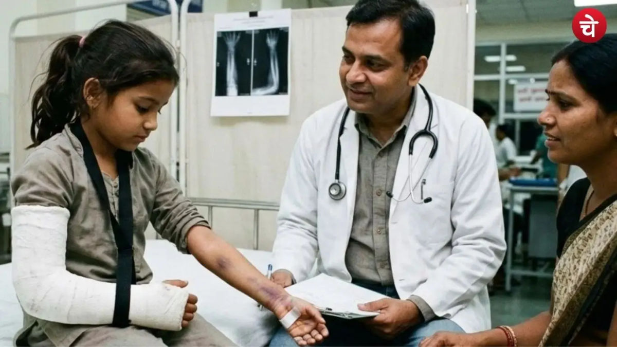 देवरिया मेडिकल कॉलेज में बड़ी लापरवाही : दाहिने हाथ में फ्रैक्चर, बाएं हाथ पर चढ़ा दिया प्लास्टर