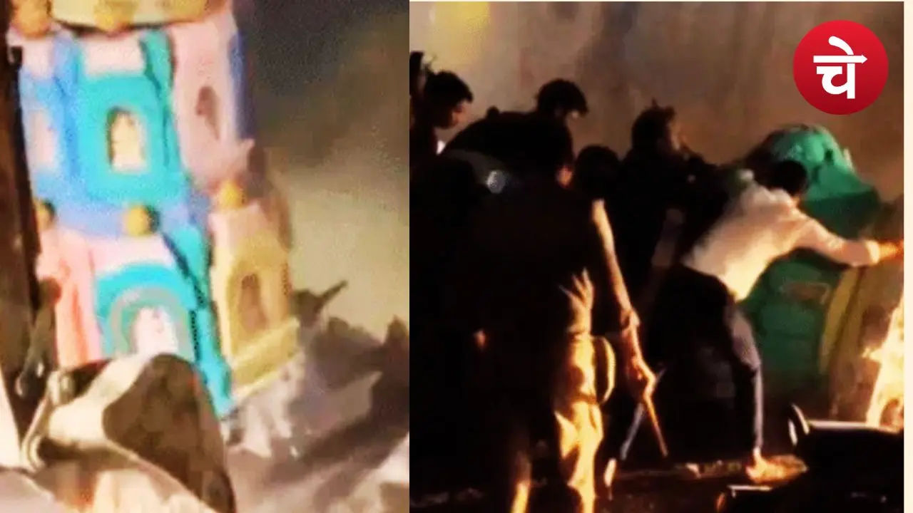 Kali temple collapse