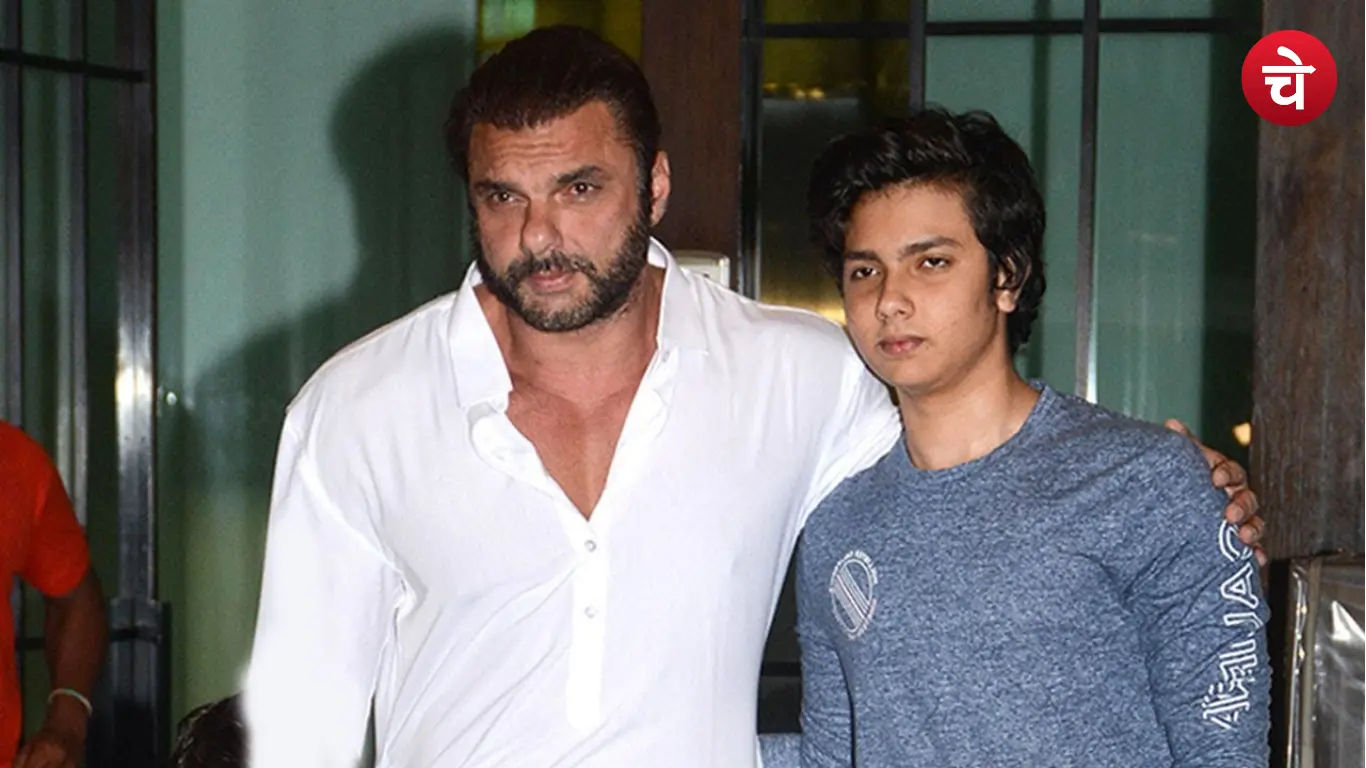 Sohail Khan with his son