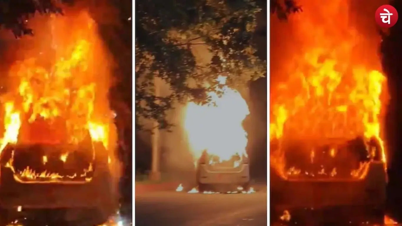 Fire breaks out in moving cab