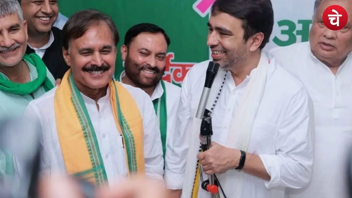 Ramashish Rai with Jayant Chaudhary