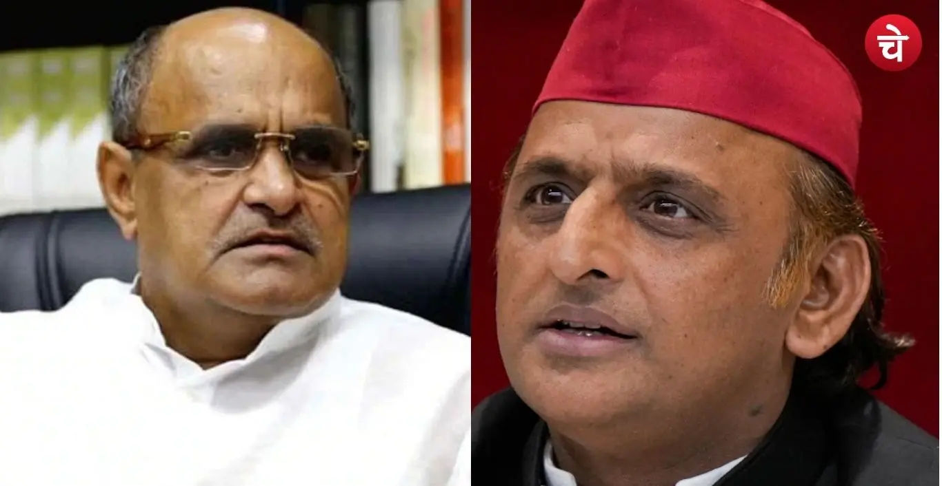 File photo of KC Tyagi and Akhilesh Yadav