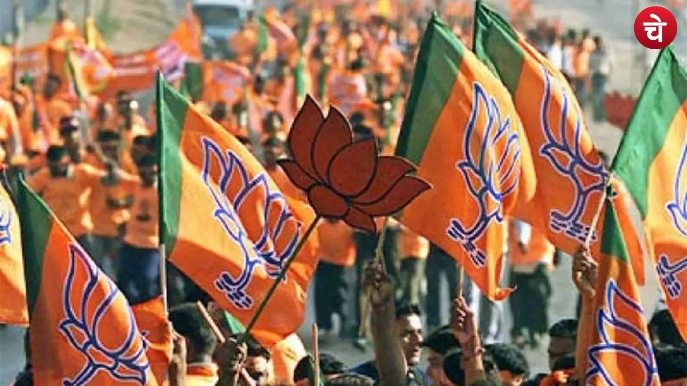 Photo of the Bharatiya Janata Party (BJP) flag