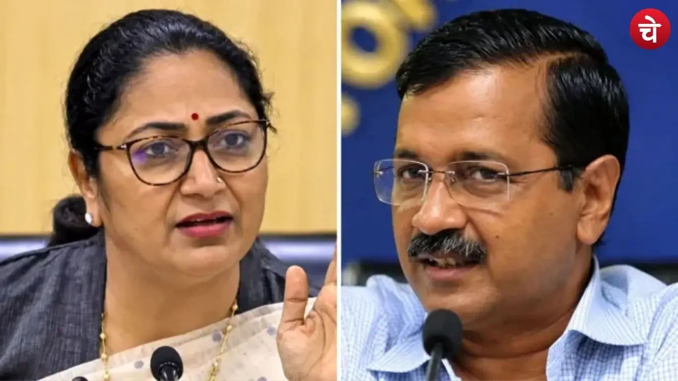 Rikha Gupta wit Arvind kejriwal