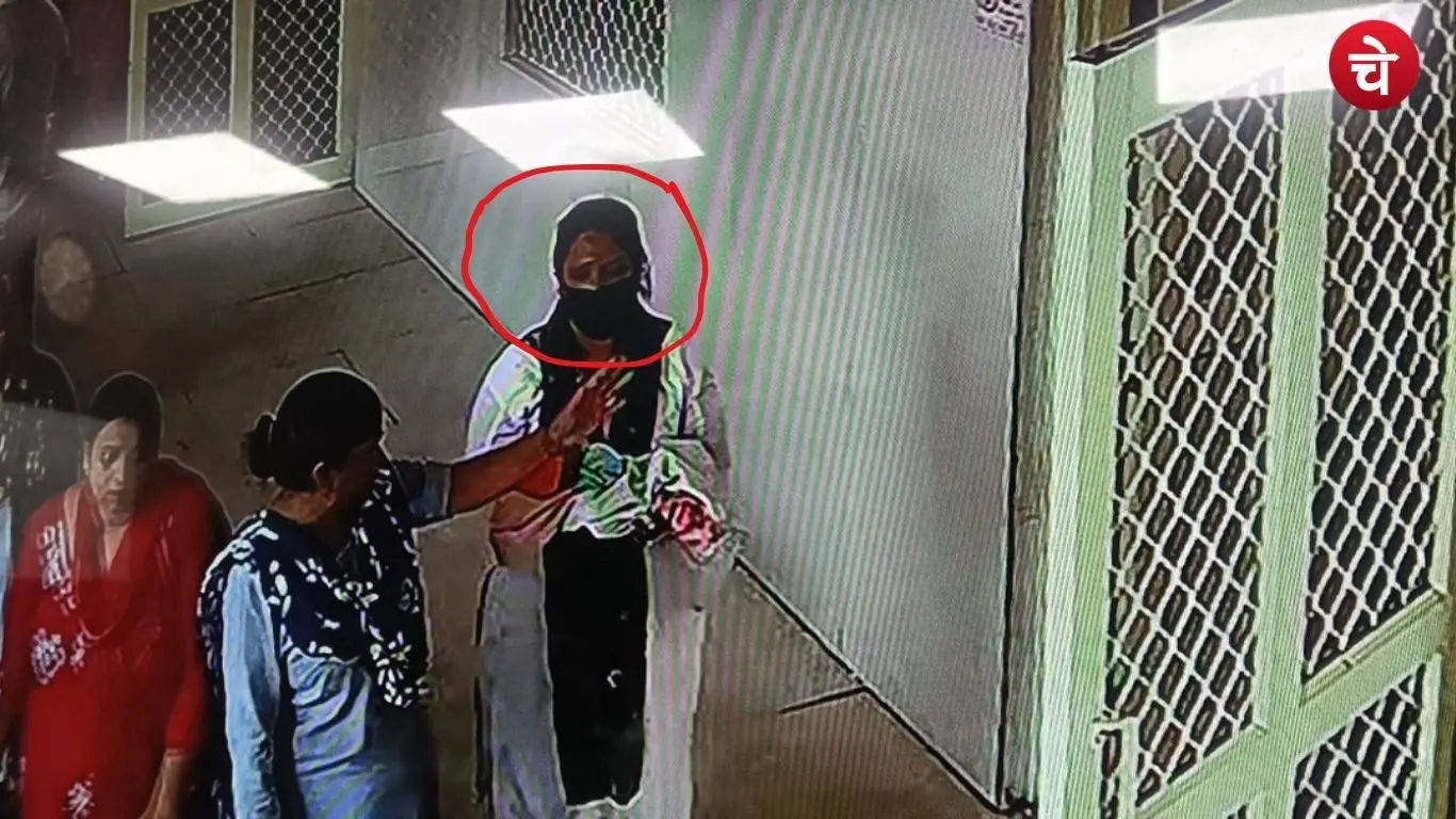 Woman carrying newborn baby captured on CCTV