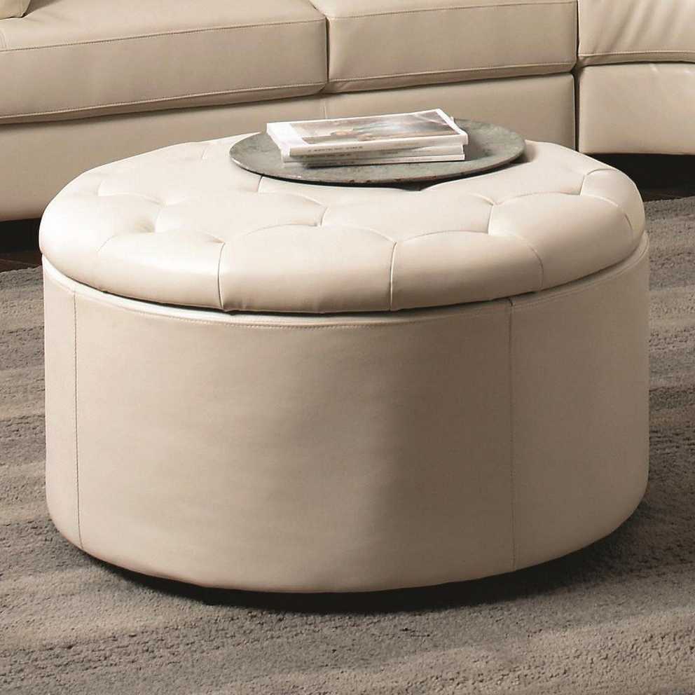 Best 10+ of Round Ottomans Coffee Tables Upholstered