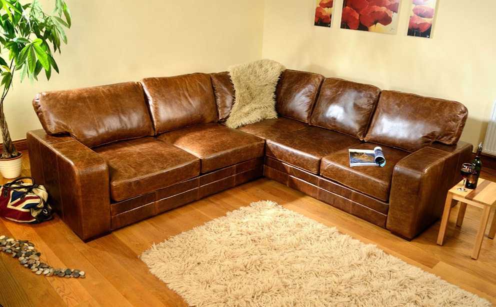 20 Photos Small Brown Leather Corner Sofas