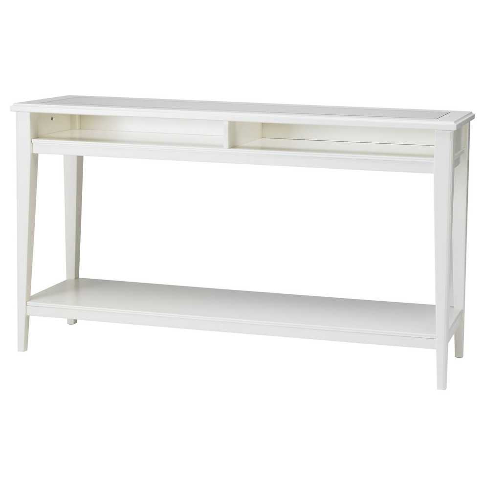 Liatorp Console Table White/glass 133x37 Cm – Ikea Inside White Glass Sideboards (Photo 10 of 30)
