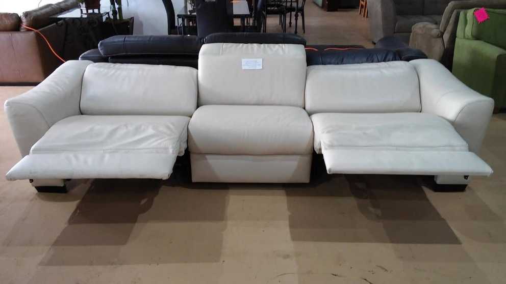 is macys leather sofa decent leather