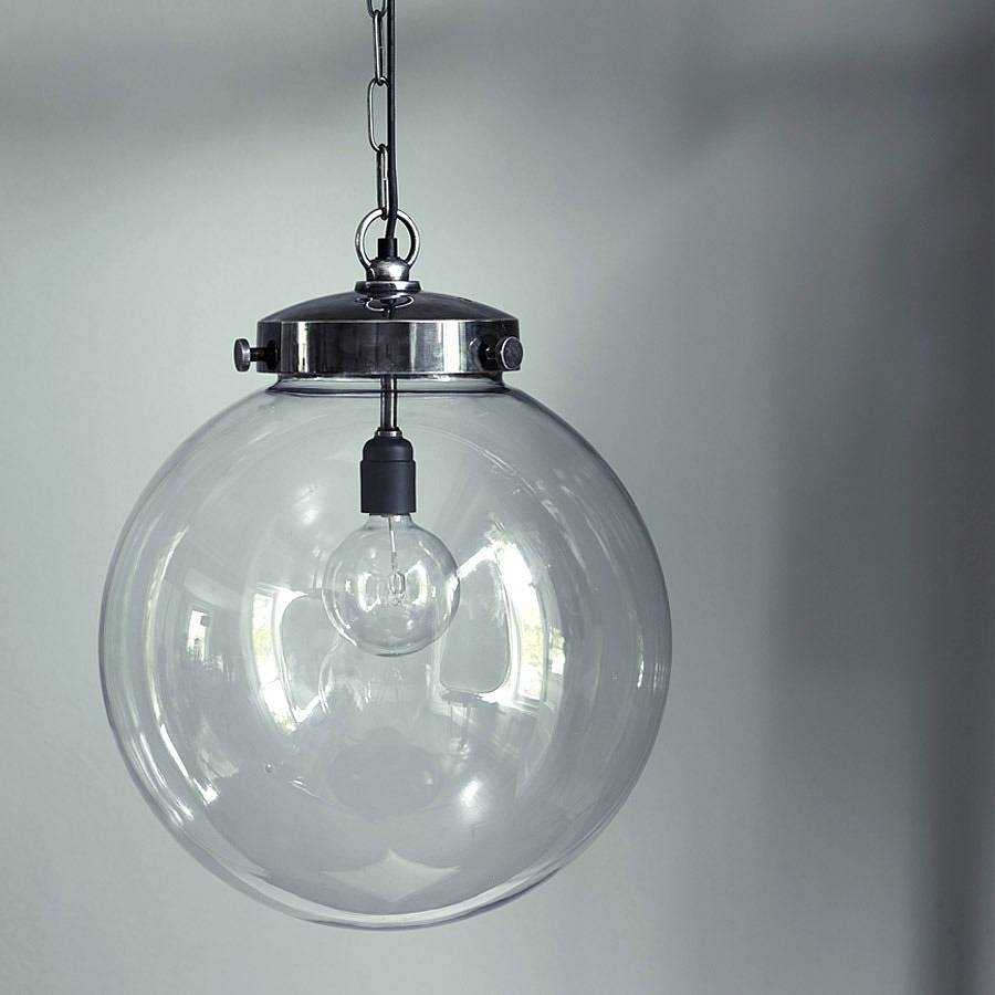 Glass Globe Pendant Light