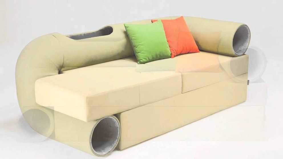 Cat Tunnel Couch – Youtube Inside Cat Tunnel Couches (Photo 1 of 15)