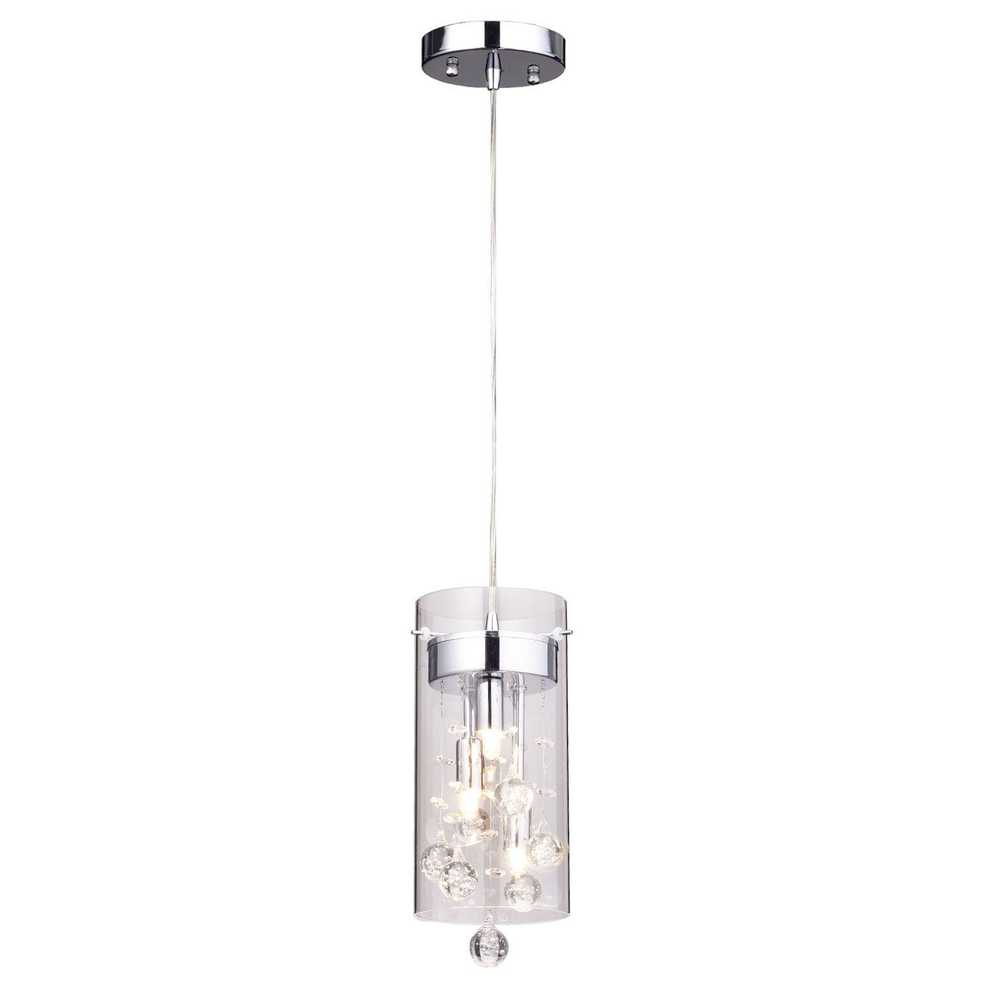 Crystal Mini (less Than 10" Wide) Pendant Lighting You'll With Regard To Kraker 1 Light Single Cylinder Pendants (Photo 7 of 30)