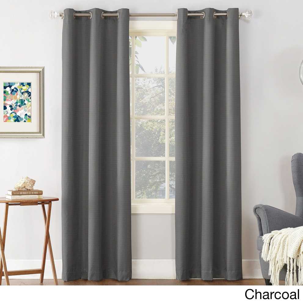 Featured Image of Cooper Textured Thermal Insulated Grommet Curtain Panels