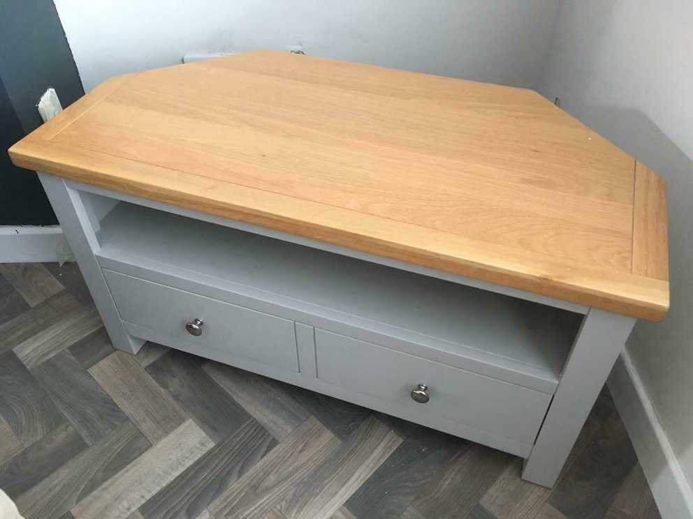 Photo Gallery of Grey Corner Tv Stands (Showing 7 of 15 Photos)