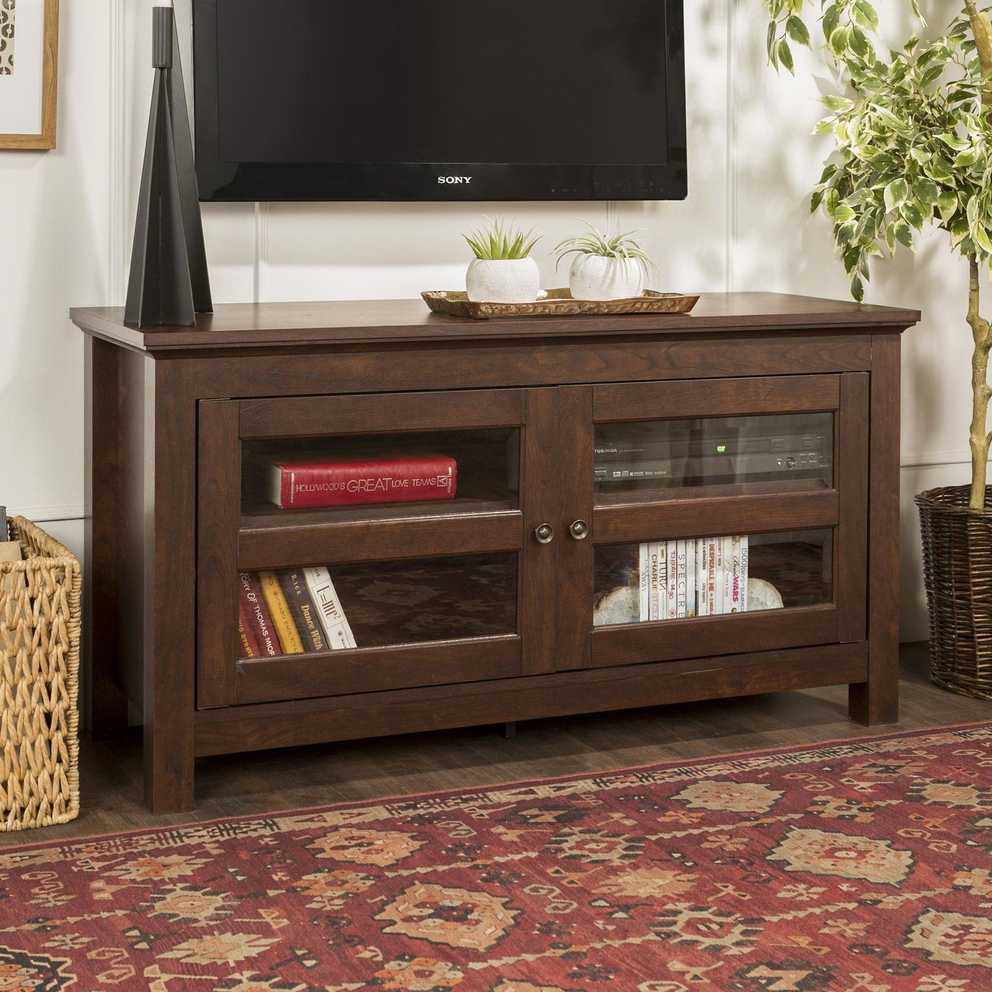 Manor Park Simple Wood Tv Stand For Tv's Up To 48 Intended For Antea Tv Stands For Tvs Up To 48&quot; (Photo 11 of 15)
