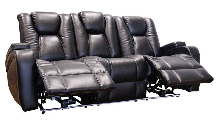 Explore Photos of Panther Fire Leather Dual Power Reclining Sofas