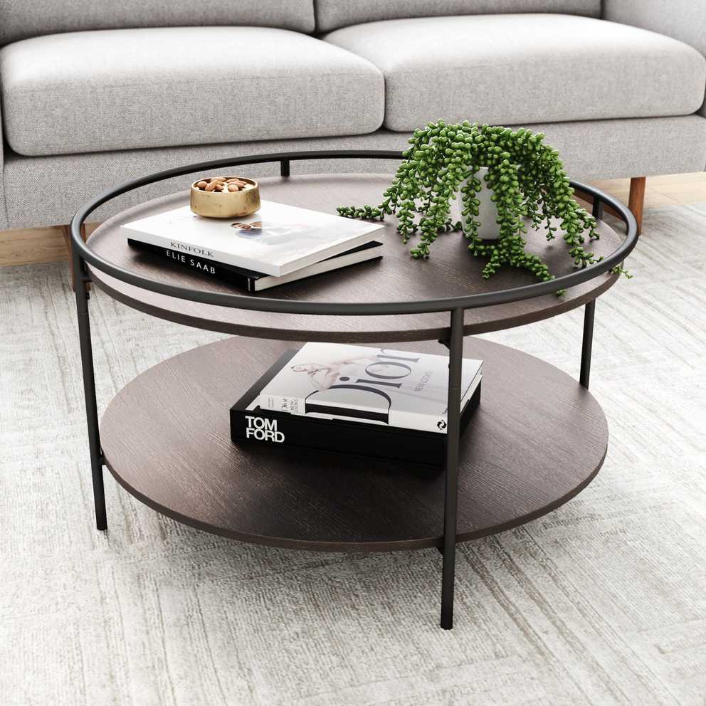 Featured Image of Black And Oak Brown Coffee Tables