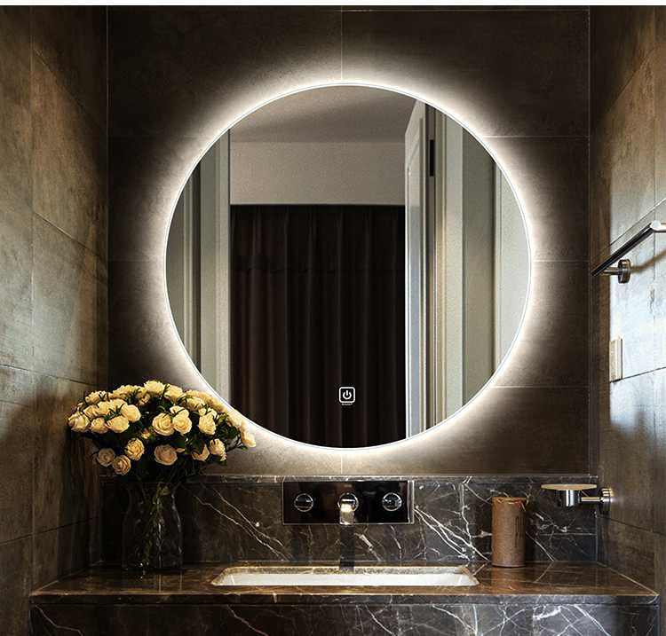 Photos of Round Backlit Led Mirrors (Showing 4 of 15 Photos)