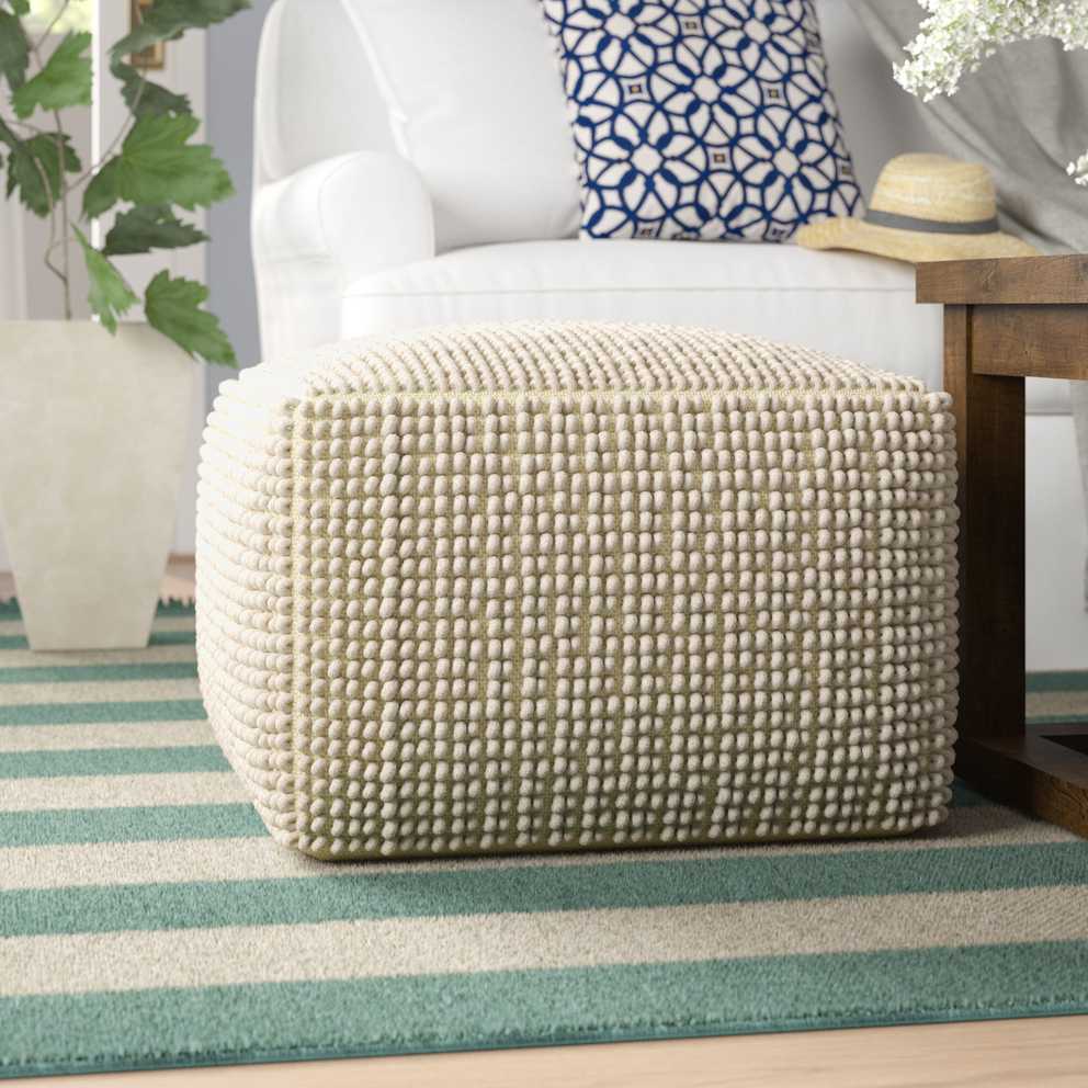 15 Ideas of Square Pouf Ottomans
