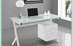 Off-white Floating Office Desks