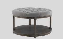 Tufted Round Ottoman Coffee Table