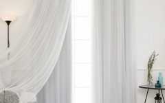 Mix and Match Blackout Tulle Lace Sheer Curtain Panel Sets