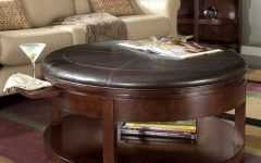 Small Round Padded Coffee Table