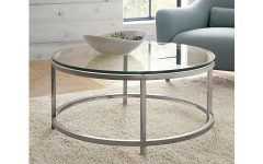 Round Glass Coffee Table Decor