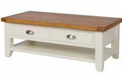 Cream Coffee Tables with Drawers