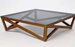 Glass & Wood Coffee Table Furniture