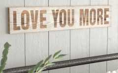 'love You More' Wood Wall Decor