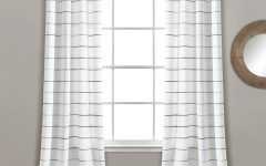 Ombre Stripe Yarn Dyed Cotton Window Curtain Panel Pairs