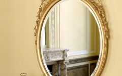 Ring Shield Gold Leaf Wall Mirrors