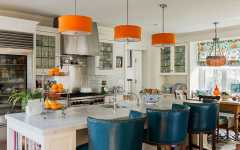 Orange Pendant Lights for Kitchen