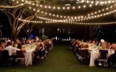 Hanging Outdoor Lights for a Party