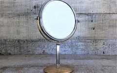 Single-sided Chrome Makeup Stand Mirrors