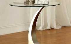 Glass and Stainless Steel Cocktail Tables
